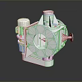 Industrial Mechanical Part With Metal Construction Motor Component And Flange Design
