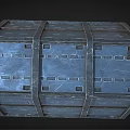 Industrial Equipment Heavy Duty Metal Structure With Sloped Top Double Doors And Number 4 For Industrial Applications