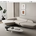 Modern Multiplayer Sofa 3d model