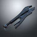 Heavy Duty Black Locking Pliers With Adjustable Screw For Hardware Tools