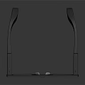 Black Smart Glasses With Transparent Lenses 3D Rendered Gray Background Reflective Surface