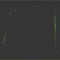 3D Model of Ancient Great Wall Fortress With Curved Walls And Watchtowers