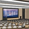 Modern Lecture Hall 3d model