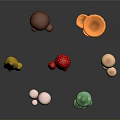 Vibrant Assorted Mushrooms With Colorful Hues Various Shapes and Sizes for Food Decoration