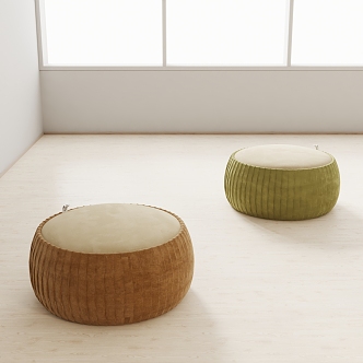 Modern sofa stool 3d model