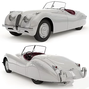car retro car vehicle motor vehicle 3d model