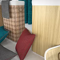 Teal Curtains Woven Storage Baskets And Colorful Pillows For Cozy Home Essentials