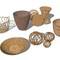 Handwoven Storage Baskets With Various Designs And Shapes For Home Organization