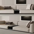 Modern Multiplayer Sofa 3d model