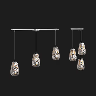 Modern chandelier 3d model