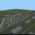 Modern Residential Building Complex With Tall Low Rise Buildings Landscaped Road And Green Areas