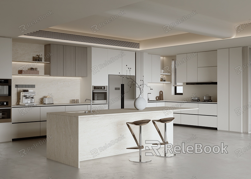 Minimalist Open Kitchen model