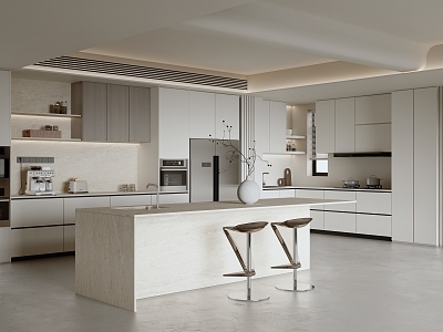 Minimalist Open Kitchen model