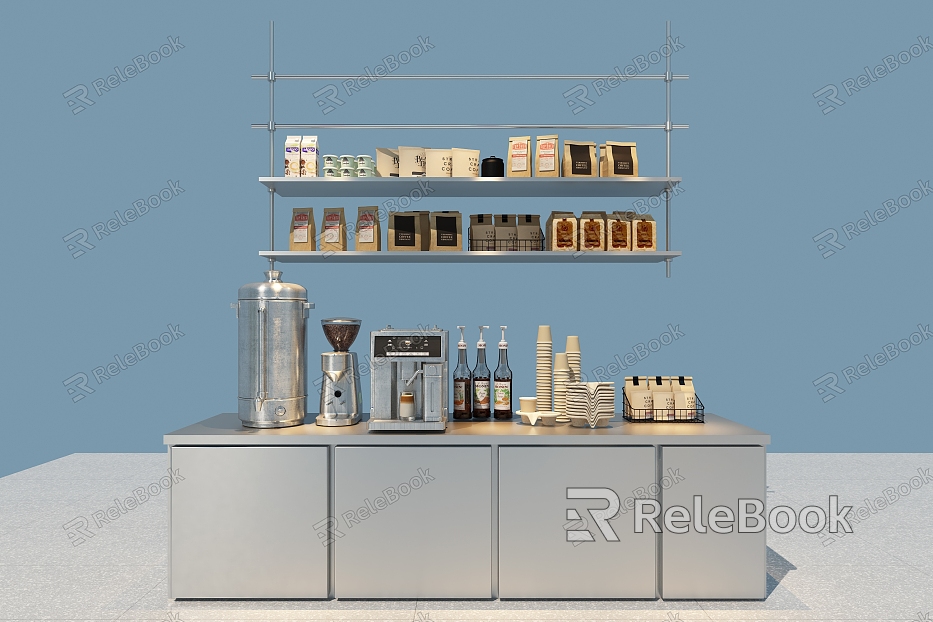 Packing box Drink table Coffee machine model