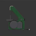 Green Small Bandsaw Machine With Electric Motor Cutting Blade And Base