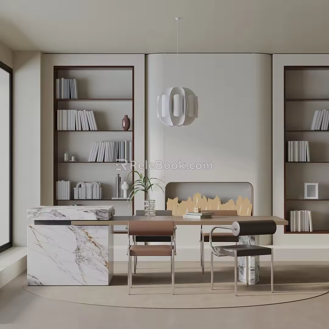 Modern table combination 3d model