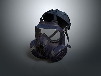 Modern gas mask sci-fi gas mask gas mask respirator model