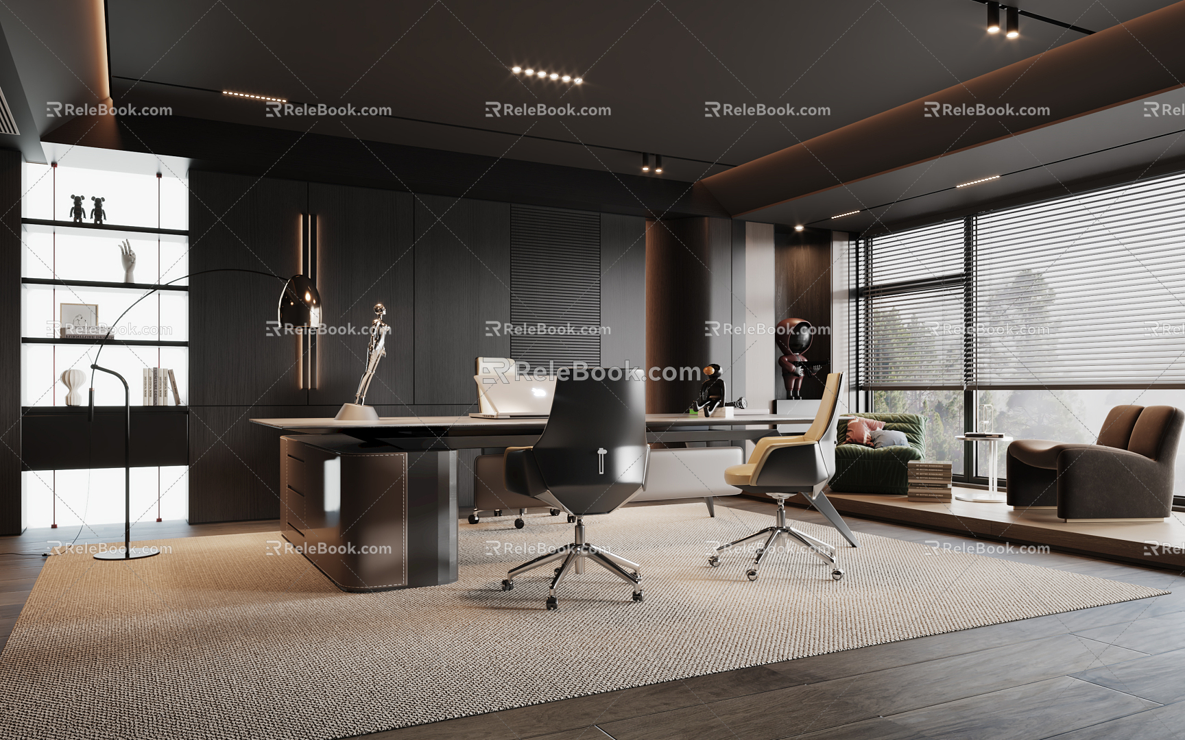 Modern Minotti Office 3d model