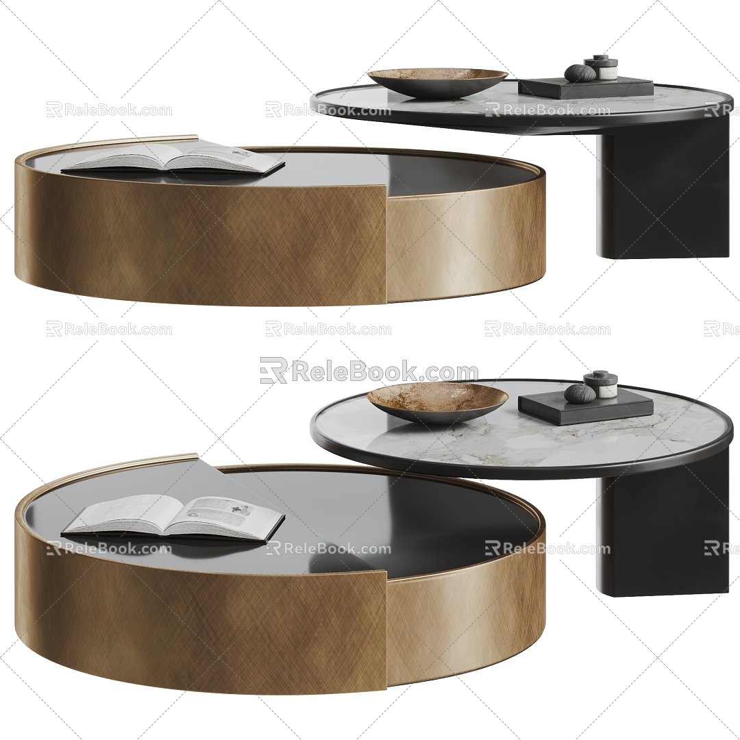 Coffee table combination 3d model