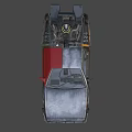 Retro Futuristic Functional Car With Metallic Body Gull Wing Doors And Streamlined Design