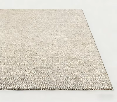 Light Beige Woven Textured Square Rug For Modern Minimalist Living Room Interior Decor 3d model
