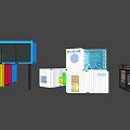 Commercial Container Buildings For Modern Retail Spaces With Colorful Exteriors