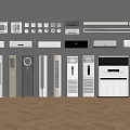 Various Types of Air Conditioner Fans Including Wall Mounted and Floor Standing Models