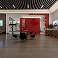 Modern Car Dealership Showroom With Logo Signage And New Cars On