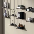 New Chinese-style Storage Rack Wall-mounted 3d model