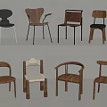 Stylish Modern Dining Chairs With Various Designs Wooden Frames And Upholstered Seats
