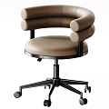 Sturdy Solid Wood Office Desk And Soft Leather Chair Set For Comfortable Home Working Space
