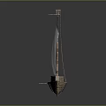 Modern Sailing Cartoon Sailing 3d model