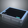 Wellhope Industrial Touch Screen Computer With White Frame Black Display And Green Indicator Light