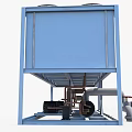 EK Brand Industrial Air Conditioner Fan Unit With Multiple Fans And Blue Casing For Cooling