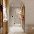 Modern porch foyer 3d model