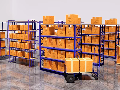 Modern Express Rack 3d model Modern Express Rack 3d model