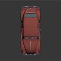 Red Vintage Beetle Car Model Featuring Classic Design And Shiny Red Exterior