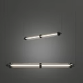 Modern Linear Pendant Light with LED Tube Design for Contemporary Interior Spaces
