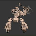 Mech Warrior Mech Soldier Machine Battlearm Mechanical Battlearm Machine Fighter Robot 3d model