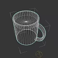 White Ceramic Coffee Mug With Smooth Surface And Ergonomic Handle Filled With Hot Coffee