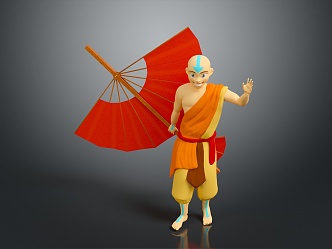 monk, small monk, monk, monk, monk, monk, Taoist priest, ancient male, ancient man, ancient figure 3d model