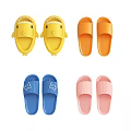 Modern Slippers Combination 3d model
