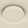 Modern Simple Round White Flush Mounted Ceiling Light For Home Interior 3d model