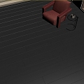 Black Wood Floor Mountain Wood Floor 3d model