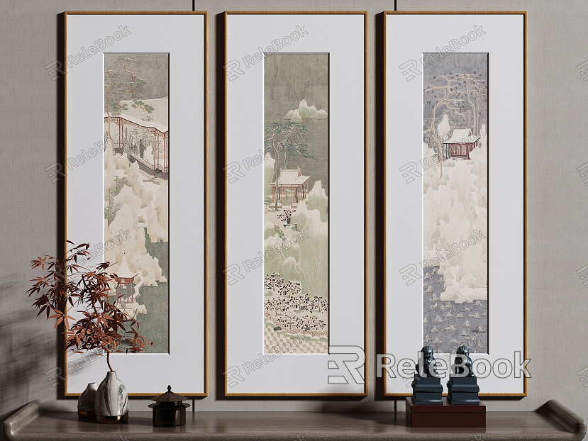 New Chinese Architectural Painting Decorative Painting model