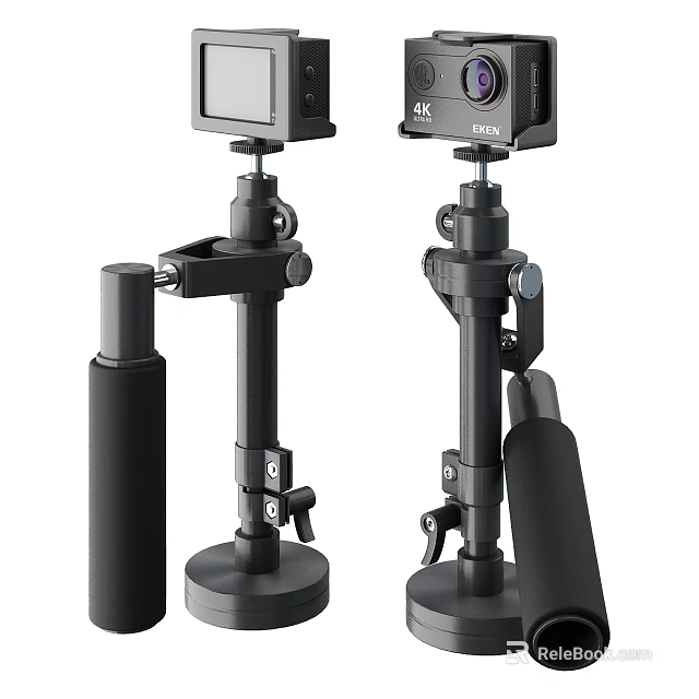 Mobile Digital Stabilizer Tripod With 4K Function And Adjustable Stand Design 3d model 