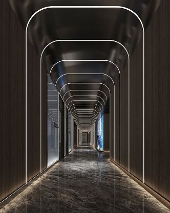 Modern aisle access 3d model