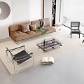 Modern Sofa Coffee Table Combination Sofa 3d model