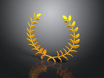 Golden Laurel Wreath Decorated Fashion Clothing Accessories For Stylish Outfits 3d model