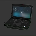 Rugged Laptop with Durable Design Windows OS Display and Integrated Keyboard for Industrial Outdoor Use